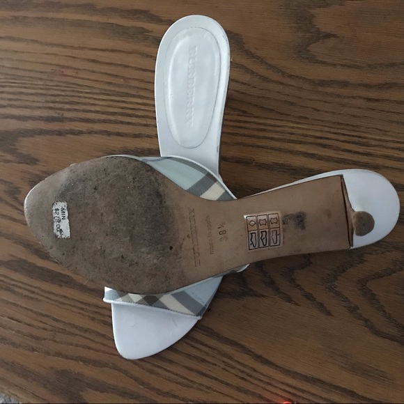 Rare Burberry Vintage NOVA Plaid Heeled Mules - Picture 7 of 10